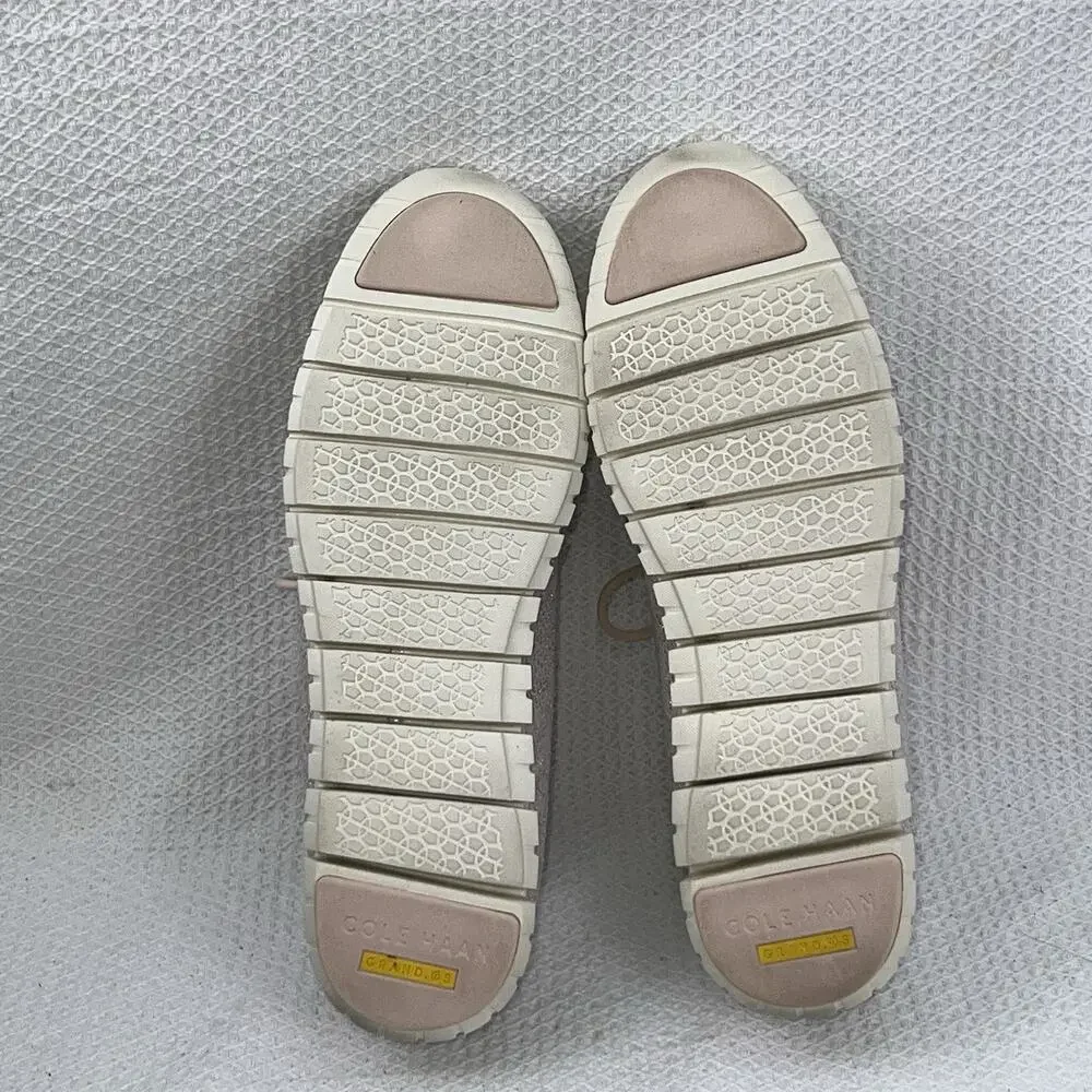 Cole Haan Womens 10.5B Zerogrand Stitchlite Sneakers Pink Metallic Knit